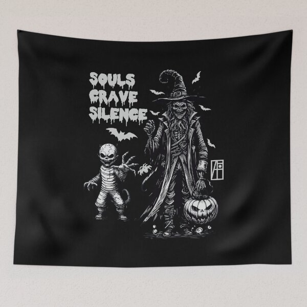Item preview, HALLOWEEN - SKELETON - Souls Crave Silence - 1 designed and sold by ArtProjectShop.