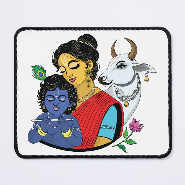 Item preview, Devotional Art of Lord Krishna with Yashoda | lord krishna painting designed and sold by KARTICK DUTTA.