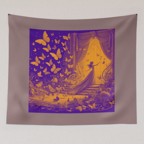 Item preview, Enchanting Castle View: Princess Watching the Rising Sun" designed and sold by choder61.