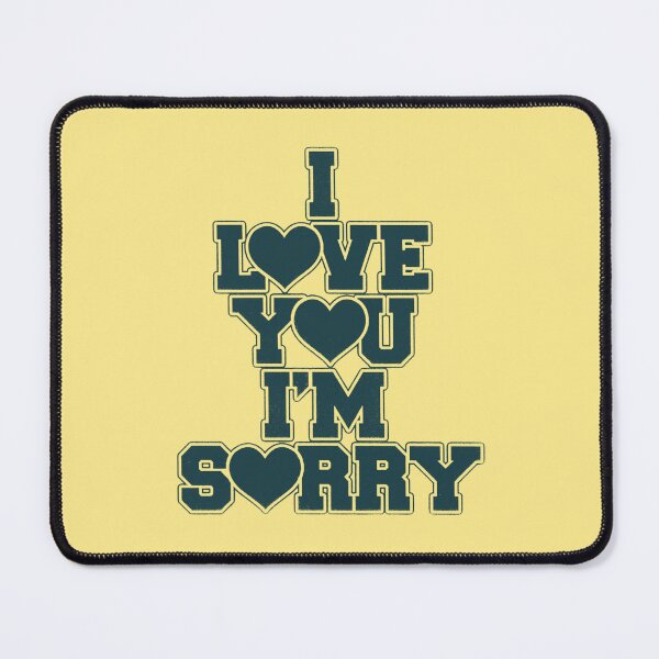 Item preview, I Love You, I'm Sorry Transparent Blue Heart Varsity Block Text designed and sold by aestheticqueen.