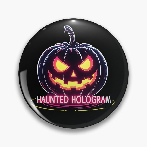 Item preview, Neon Haunted Pumpkin - Halloween Hologram  designed and sold by Taans-Creation.