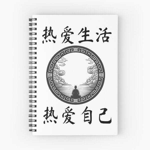 Item preview, 热爱生活，热爱自己  "Love life, love yourself." designed and sold by Black Sands Art.