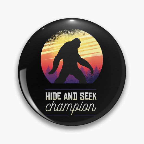 Item preview, Hide and Seek Champion | Bigfoot Silhouette with Vintage Sunset designed and sold by TurtleDojo.