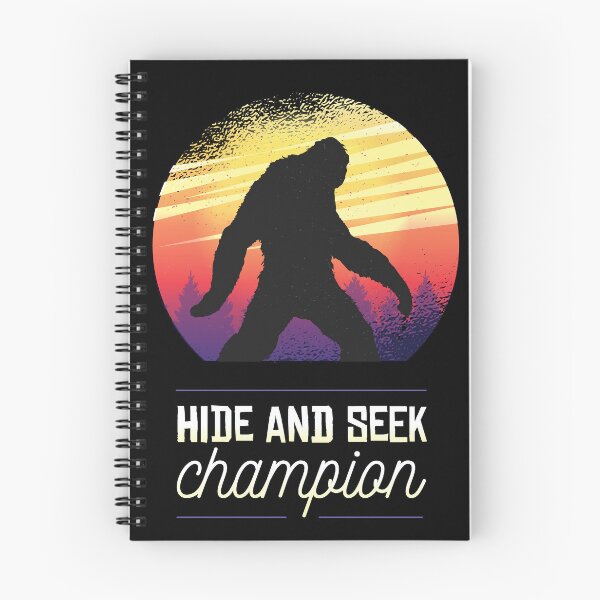 Item preview, Hide and Seek Champion | Bigfoot Silhouette with Vintage Sunset designed and sold by TurtleDojo.