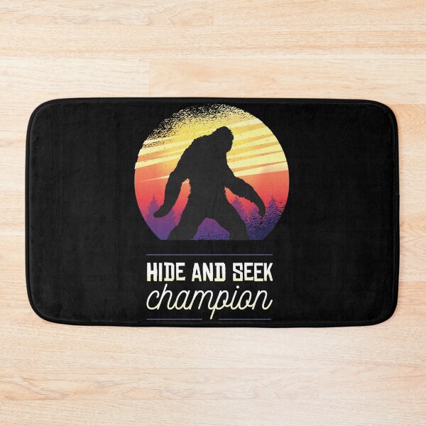 Item preview, Hide and Seek Champion | Bigfoot Silhouette with Vintage Sunset designed and sold by TurtleDojo.