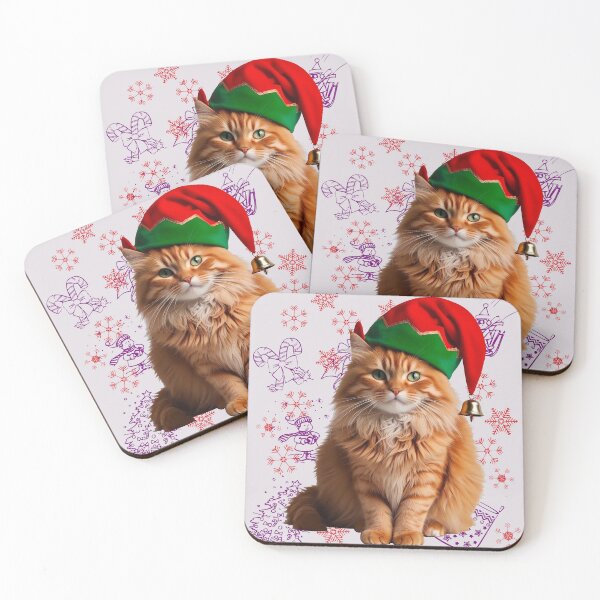 Item preview, Gingerbread Maine Coon: Christmas Kitty designed and sold by purrfect pattern.