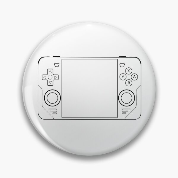 Item preview, RGB30 - Retro Game Console - Black Outline designed and sold by RetroGDesigns.