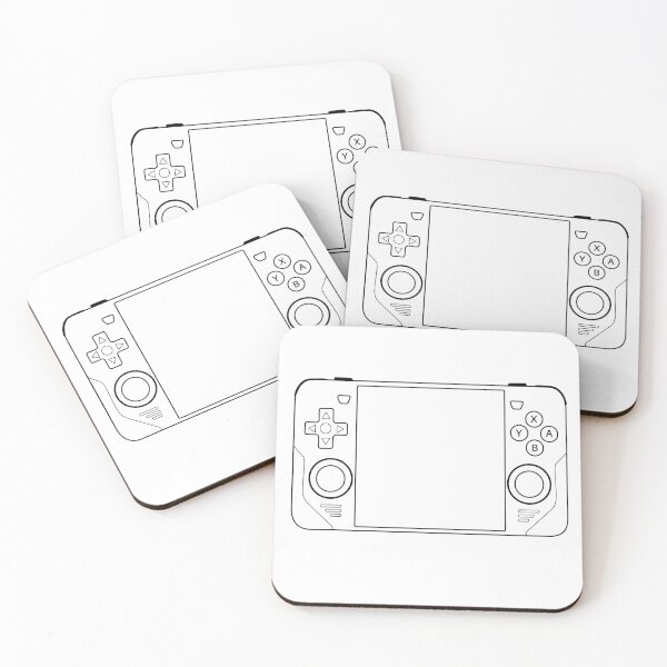 Item preview, RGB30 - Retro Game Console - Black Outline designed and sold by RetroGDesigns.