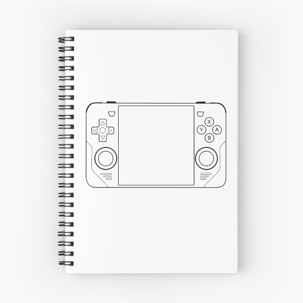 Item preview, RGB30 - Retro Game Console - Black Outline designed and sold by RetroGDesigns.