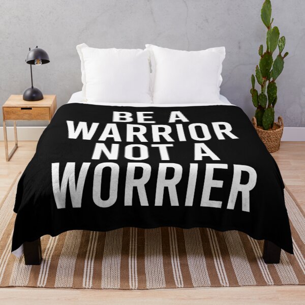 Item preview, Be A Warrior Not A Worrier designed and sold by zhilwahesani.