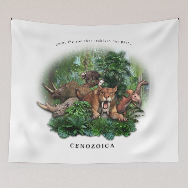 Item preview, Here come the Mammals | C E N O Z O I C A  fictional zoo shirt y2k 2000s retro graphic designed and sold by The Paleo shop ..