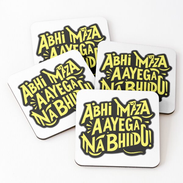 Item preview, Abhi Maza Aayega Na Bhidu – Fun and Stylish designed and sold by PixelParinda.