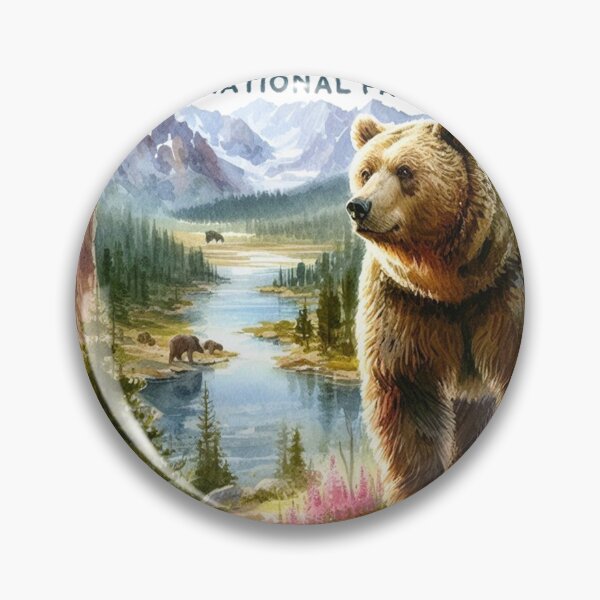 Item preview, Picos De Europa National Park Grizzly Bears Vintage Travel designed and sold by ryanapples2.