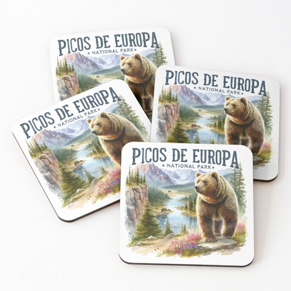Item preview, Picos De Europa National Park Grizzly Bears Vintage Travel designed and sold by ryanapples2.