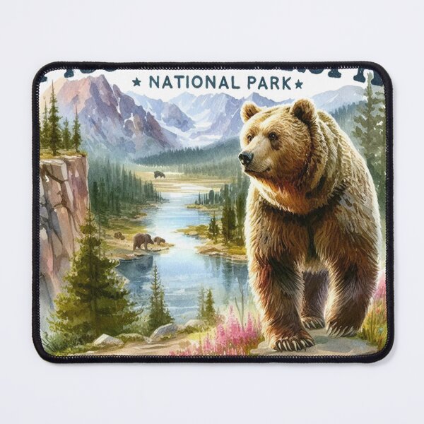 Item preview, Picos De Europa National Park Grizzly Bears Vintage Travel designed and sold by ryanapples2.