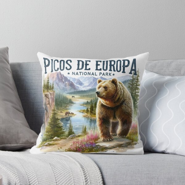 Item preview, Picos De Europa National Park Grizzly Bears Vintage Travel designed and sold by ryanapples2.