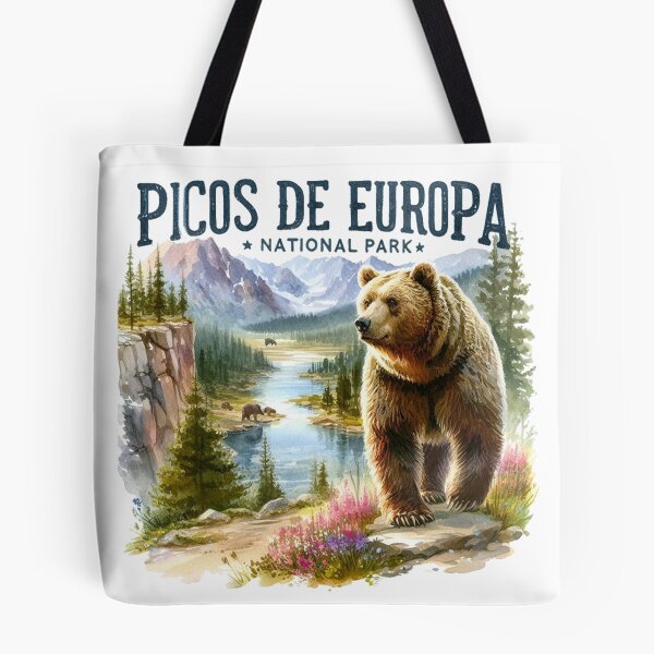Item preview, Picos De Europa National Park Grizzly Bears Vintage Travel designed and sold by ryanapples2.