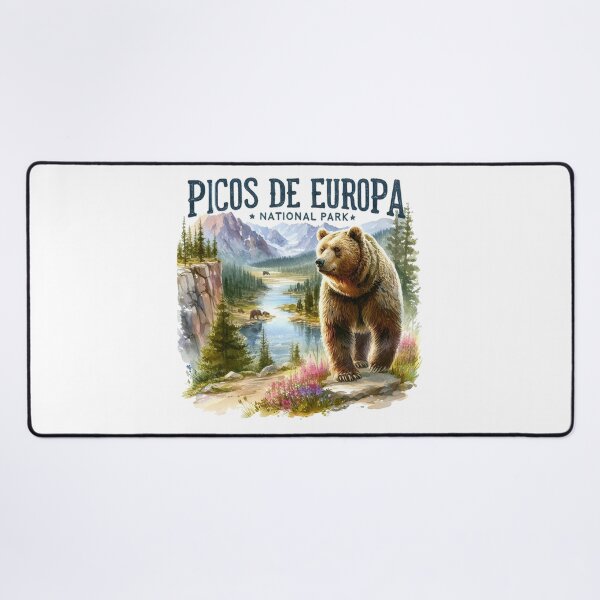 Item preview, Picos De Europa National Park Grizzly Bears Vintage Travel designed and sold by ryanapples2.