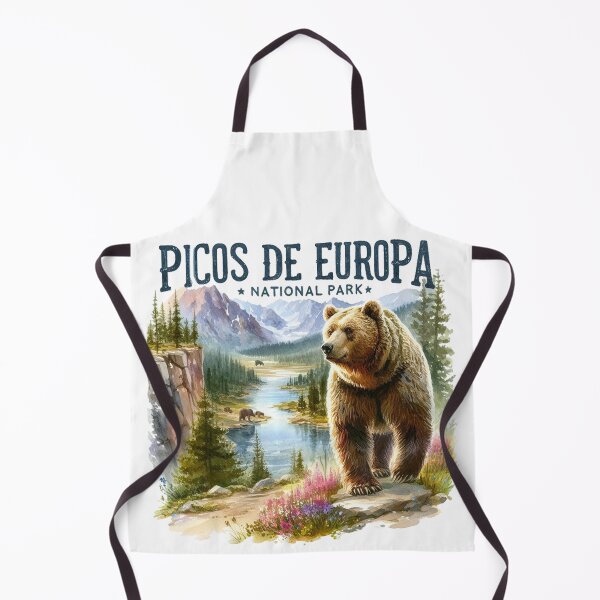 Item preview, Picos De Europa National Park Grizzly Bears Vintage Travel designed and sold by ryanapples2.