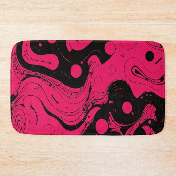 Item preview, Cerise Jell-o, Vector abstract pattern, Cerise and Black designed and sold by I-Desire.