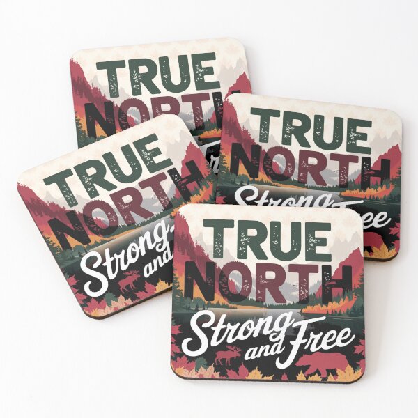 Item preview, True North, Strong and Free designed and sold by Praveens Apparels.