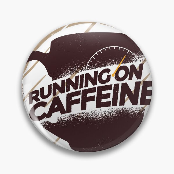 Item preview, Running on Caffeine | Coffee Cup with Clock Background designed and sold by TurtleDojo.
