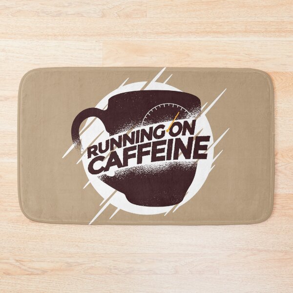 Item preview, Running on Caffeine | Coffee Cup with Clock Background designed and sold by TurtleDojo.
