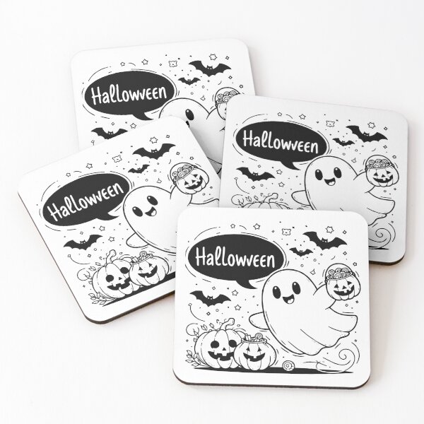 Item preview, Halloween Cute Ghost Parade designed and sold by Thai Vibe Studio.