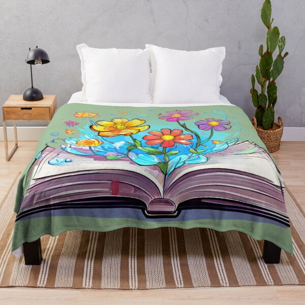 Item preview, Colorful Flowers Growing from a book designed and sold by Juana-.