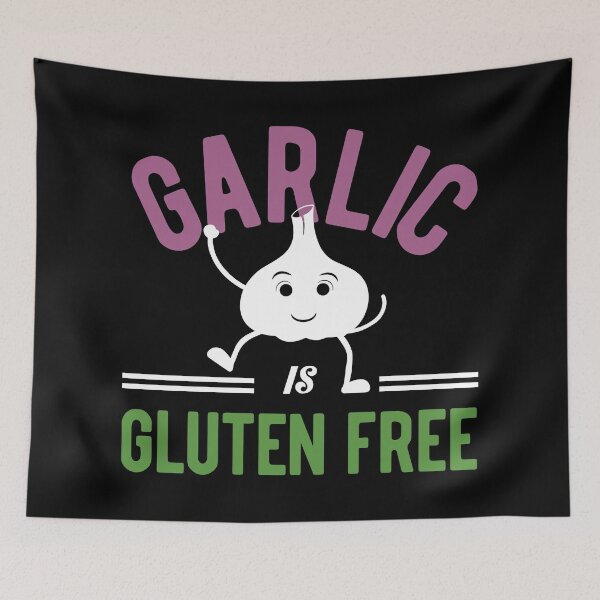 Item preview, "Garlic is Gluten-free" t shirt design series designed and sold by MyGluteesFree77.