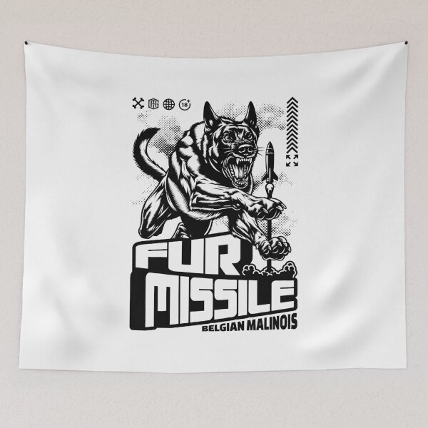 Item preview, Belgian Malinois - Fur Missile designed and sold by GarmentMonkeyCo.