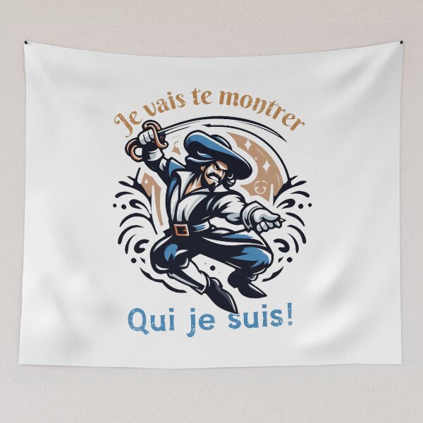 Item preview, Je vais te montrer qui je suis! A Determined Duellist in Blue designed and sold by SplashTastic.