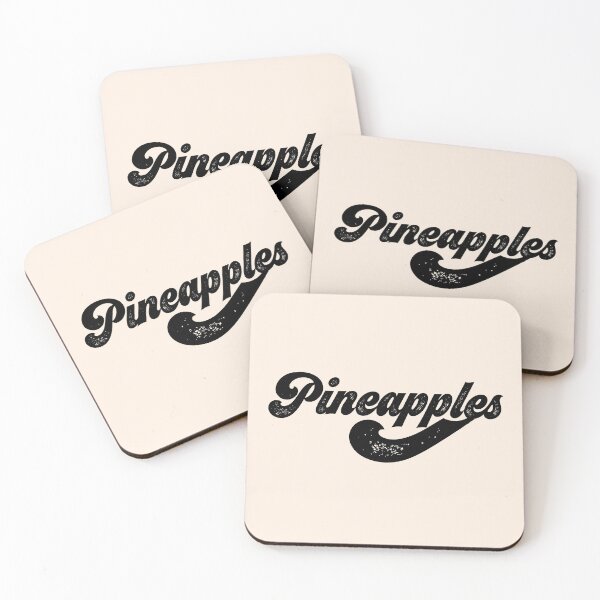 Item preview, Pineapples - Funny Tropical Fruit Typography designed and sold by kcaandwu.