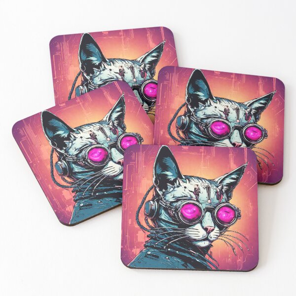 Item preview, Neon Neko: Cyberpunk Cat Elegance 5 designed and sold by Tom-Johnson.