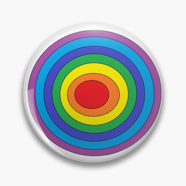 Item preview, Pin Buttons ,Colorful rainbow brooch designed and sold by prawit99.
