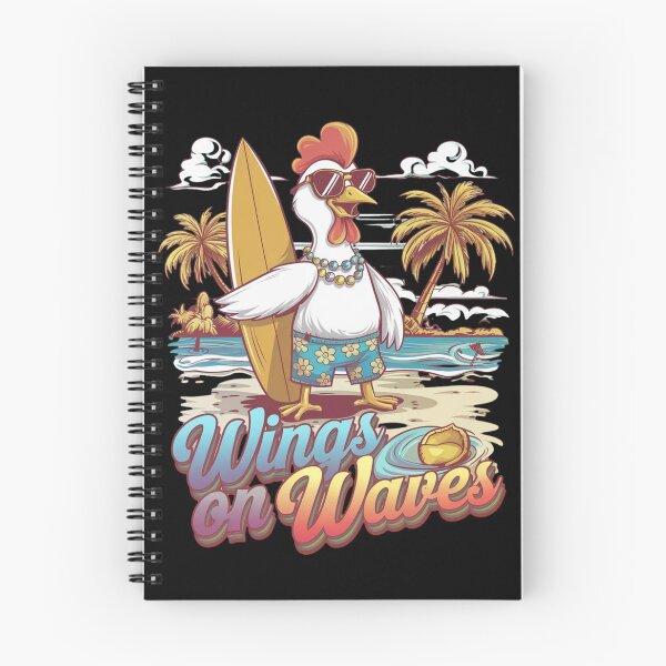 Item preview, Chicken surfing - Chicken surf - Wings on waves designed and sold by JansenGS.
