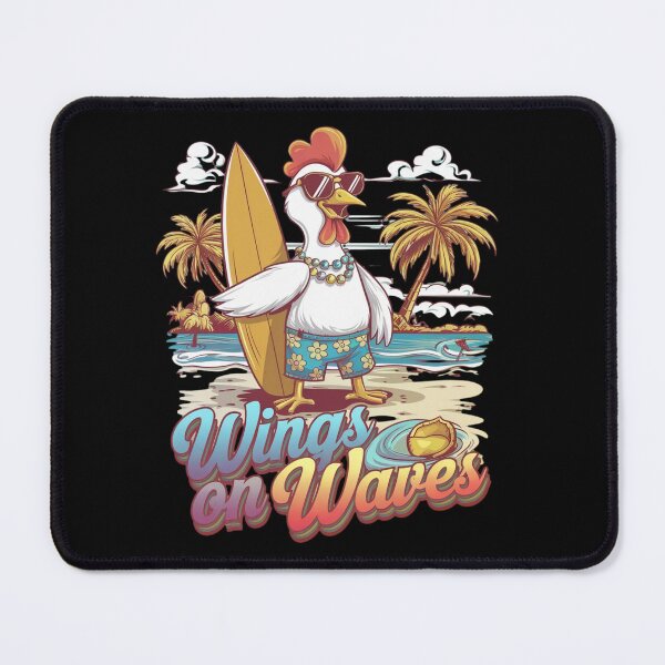 Item preview, Chicken surfing - Chicken surf - Wings on waves designed and sold by JansenGS.