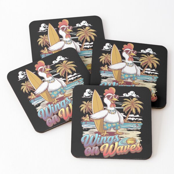 Item preview, Chicken surfing - Chicken surf - Wings on waves designed and sold by JansenGS.