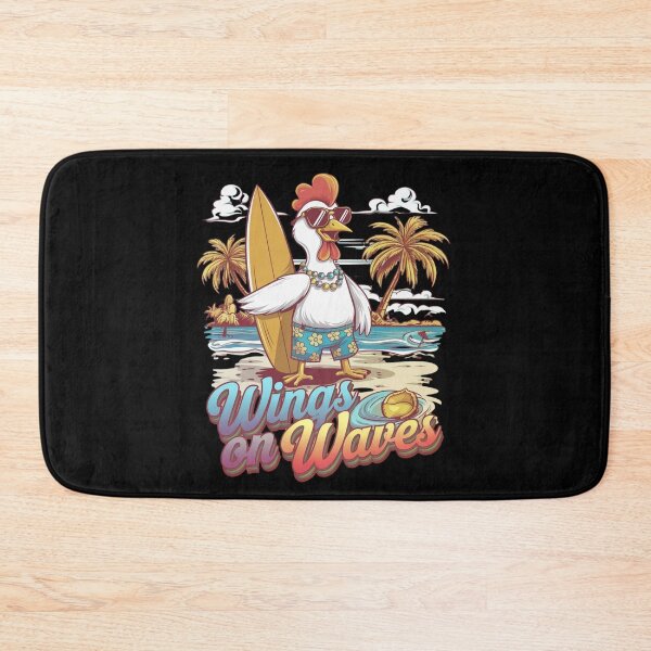 Item preview, Chicken surfing - Chicken surf - Wings on waves designed and sold by JansenGS.