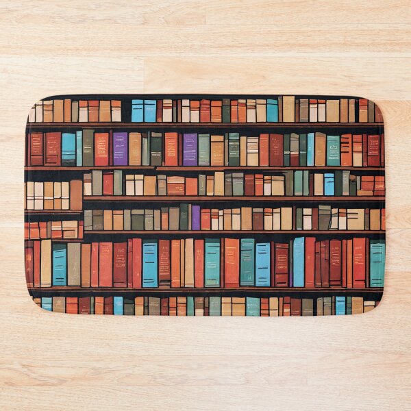 Item preview, Seamless Bookshelf Pattern 4 designed and sold by Tom-Johnson.
