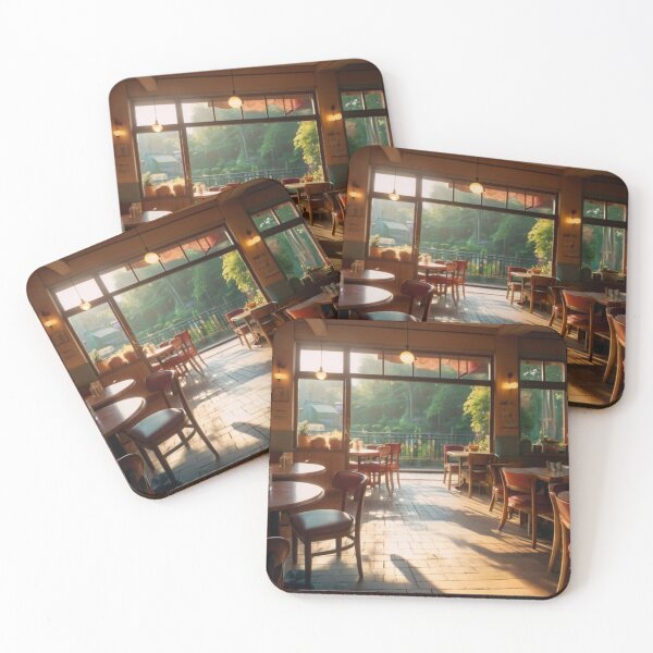 Item preview, Café in the Sunlit Garden designed and sold by BlareBlare.