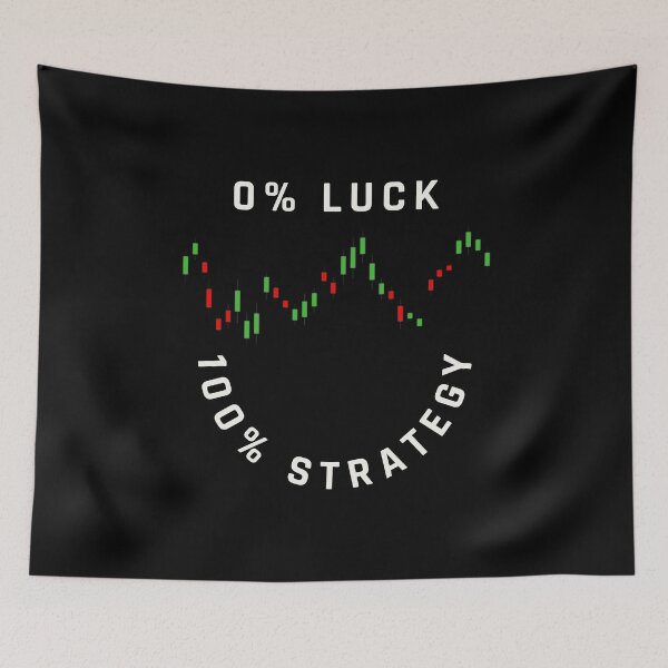 Item preview, 0% Luck 100% Strategy Trading Quote designed and sold by CryptooBull.