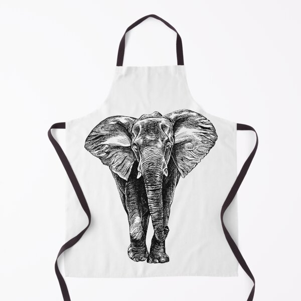 Item preview, amerikanski elephant black and white graphics designed and sold by Ekaterina Biserova.