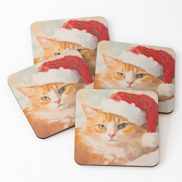Item preview, Cat Christmas Santa Claus Holidays X-Mas Christmas Present Merry Christmas designed and sold by ArtHouseNiklas.