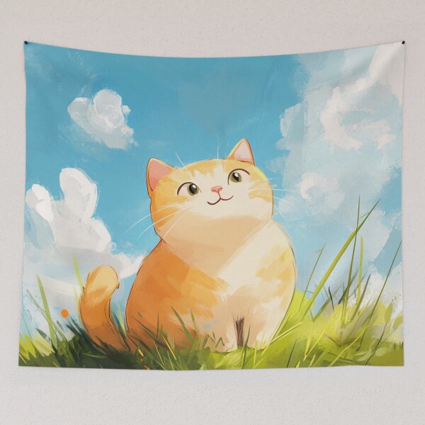 Item preview, Have a good day with orange cat designed and sold by GinngerB.