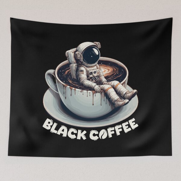 Item preview, Black Coffee Astronaut Mug Galaxy Gift designed and sold by Pineapple-Tree.