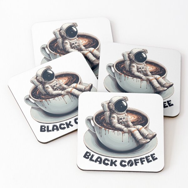 Item preview, Black Coffee Astronaut Mug Galaxy Gift designed and sold by Pineapple-Tree.