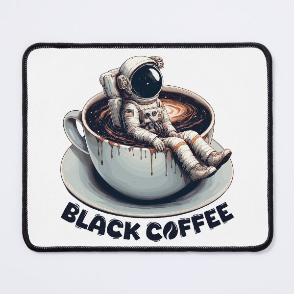Item preview, Black Coffee Astronaut Mug Galaxy Gift designed and sold by Pineapple-Tree.