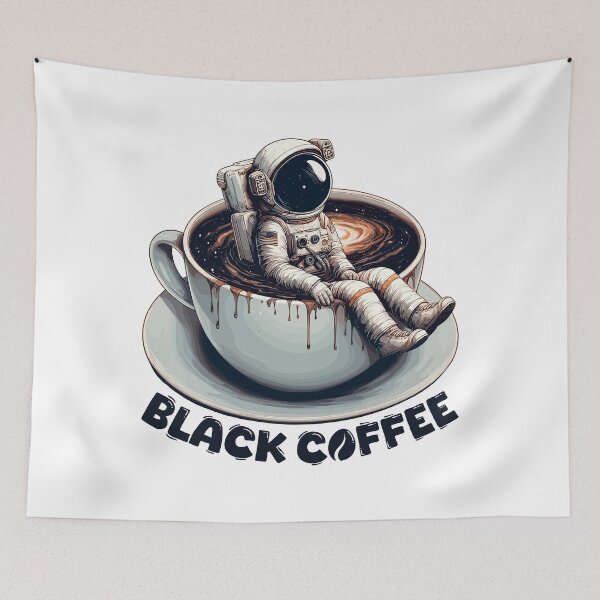 Item preview, Black Coffee Astronaut Mug Galaxy Gift designed and sold by Pineapple-Tree.