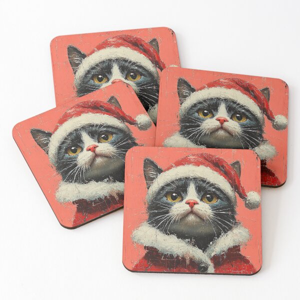 Item preview, Cat Christmas Santa Claus Holidays X-Mas Christmas Present Merry Christmas designed and sold by ArtHouseNiklas.